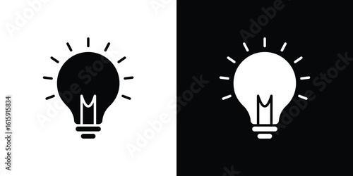 Idea icon. Vector Template. Concept Icon flat design.