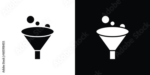 Funnel icon. Vector Template. Concept Icon flat design.