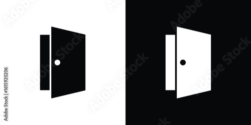 Door icon. Vector Template. Concept Icon flat design.