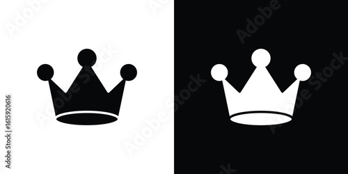 Crown icon. Vector Template. Concept Icon flat design.