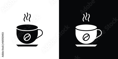 Coffee icon. Vector Template. Concept Icon flat design.