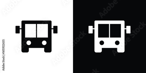 Bus icon. Vector Template. Concept Icon flat design.