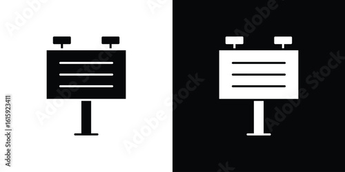Billboard icon. Vector Template. Concept Icon flat design.