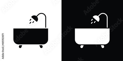 Bathroom icon. Vector Template. Concept Icon flat design.