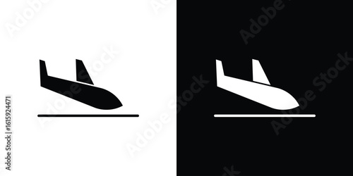 Arrival icon. Vector Template. Concept Icon flat design.