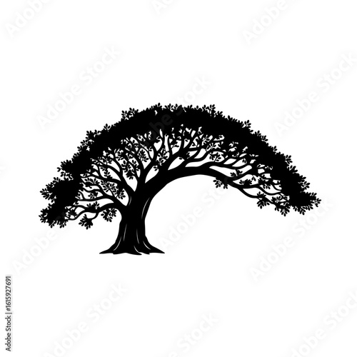 tree silhouette vector