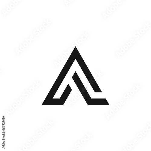 al letter vector logo abstract