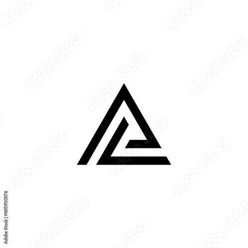 al letter vector logo abstract