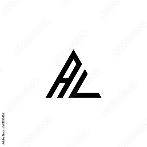 al letter vector logo abstract
