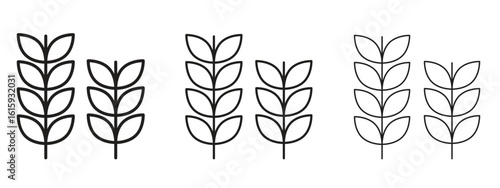 Wheat icon symbol for Info Graphic, Design Elements and Websites