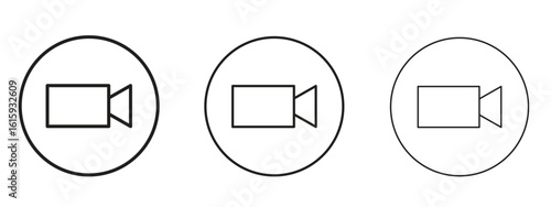 Video call icon symbol for Info Graphic, Design Elements and Websites