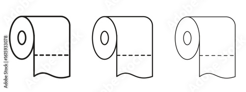 Toilet Paper icon symbol for Info Graphic, Design Elements and Websites