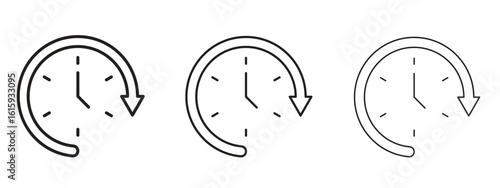 Time forward icon symbol for Info Graphic, Design Elements and Websites