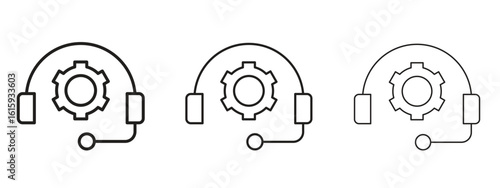 Technical support icon symbol for Info Graphic, Design Elements and Websites