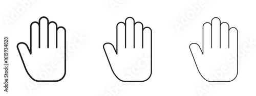 Stop icon symbol for Info Graphic, Design Elements and Websites