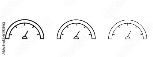 Speedometer icon symbol for Info Graphic, Design Elements and Websites