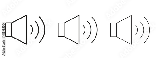 Speaker icon symbol for Info Graphic, Design Elements and Websites