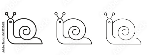Snail icon symbol for Info Graphic, Design Elements and Websites