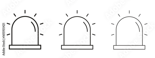 Siren icon symbol for Info Graphic, Design Elements and Websites