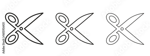 Scissor icon symbol for Info Graphic, Design Elements and Websites