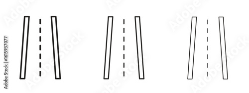 Road icon symbol for Info Graphic, Design Elements and Websites