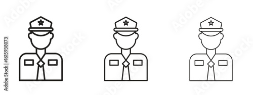 Police icon symbol for Info Graphic, Design Elements and Websites