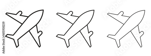 Plane icon symbol for Info Graphic, Design Elements and Websites