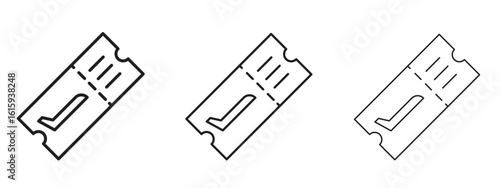 Plane Ticket icon symbol for Info Graphic, Design Elements and Websites