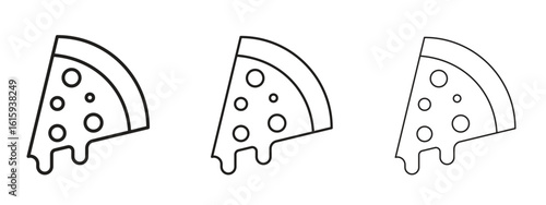 Pizza slice icon symbol for Info Graphic, Design Elements and Websites