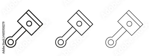 Piston icon symbol for Info Graphic, Design Elements and Websites