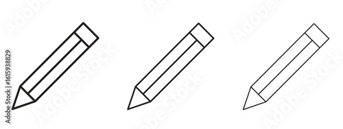 Pencil icon symbol for Info Graphic, Design Elements and Websites