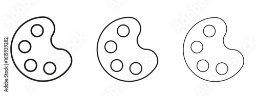 Palette icon symbol for Info Graphic, Design Elements and Websites