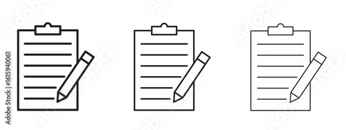 Notepad icon symbol for Info Graphic, Design Elements and Websites