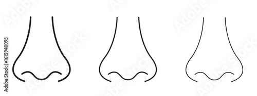 Nose icon symbol for Info Graphic, Design Elements and Websites