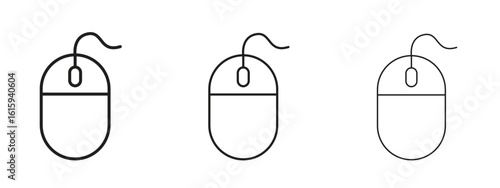 Mouse icon symbol for Info Graphic, Design Elements and Websites