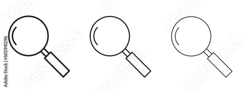 Loupe icon symbol for Info Graphic, Design Elements and Websites