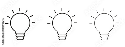 Light bulb icon symbol for Info Graphic, Design Elements and Websites