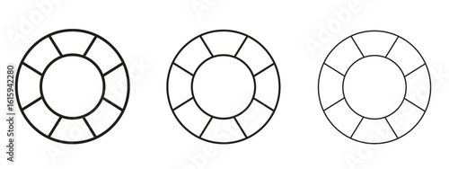 Life buoy icon symbol for Info Graphic, Design Elements and Websites