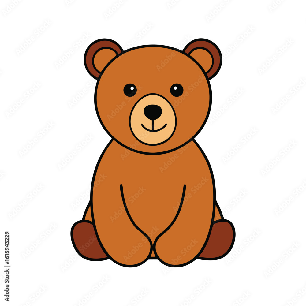 Funny Bear vector art illustration Funny Bear vector art illustration