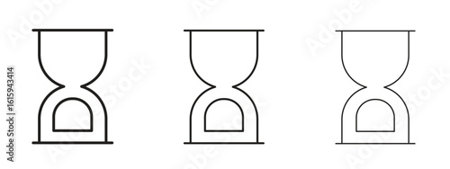 Hourglass icon symbol for Info Graphic, Design Elements and Websites