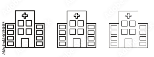Hospital icon symbol for Info Graphic, Design Elements and Websites