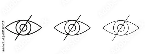 Hide icon symbol for Info Graphic, Design Elements and Websites