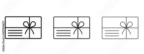 Gift card icon symbol for Info Graphic, Design Elements and Websites