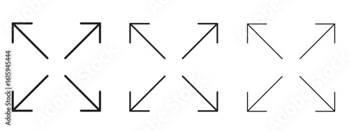 Fullscreen icon symbol for Info Graphic, Design Elements and Websites