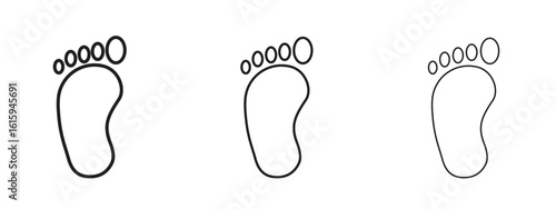 Foot icon symbol for Info Graphic, Design Elements and Websites