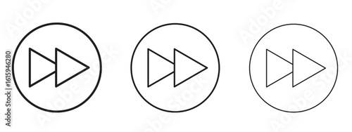 Fast forward icon symbol for Info Graphic, Design Elements and Websites