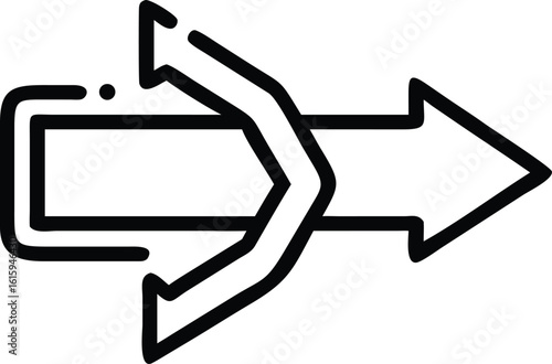Minimal arrow vector icon for tab switcher UI navigation, Tab switcher arrow icon, UI tab navigation arrow vector, Tab change arrow symbol

