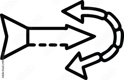 Vector arrow integrated in UI tooltip bubble for modern web interfaces, Tooltip arrow icon, Info popup with arrow, Vector tooltip with pointer

