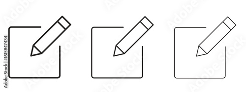 Edit button icon symbol for Info Graphic, Design Elements and Websites