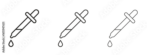 Dropper icon symbol for Info Graphic, Design Elements and Websites